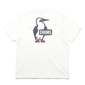 チャムス CHUMS Tシャツ 半袖 メンズ ブービーロゴTシャツ CH01-2279 White｜ヒマラヤ Yahoo!店