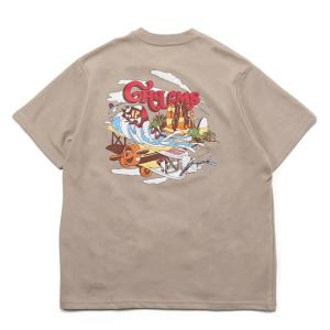 チャムス CHUMS Tシャツ 半袖 メンズ グレートエスケープTシャツ Great Escape T-Shirt CH01-2370 Greige｜himaraya