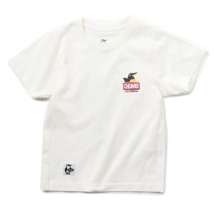 チャムス CHUMS Tシャツ 半袖 ジュニア キッズアンチバグアイムアブービーバード Tシャツ CH21-1317 White｜himaraya