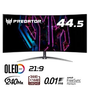 Acer エイサー ゲーミングモニター Predator X45 有機ELディスプレイ 44.5型 3440×1440 UWQHD/HDMI X45bmiiphuzx ‥｜himaraya