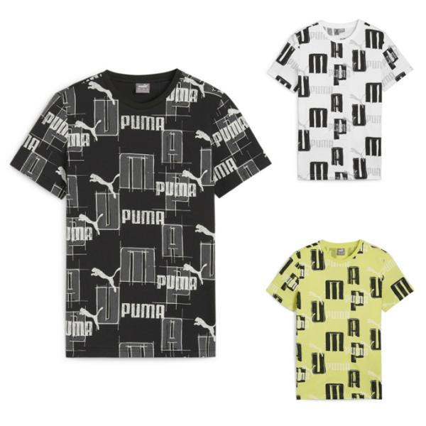 プーマ Tシャツ 半袖 ジュニア ESS+ LOGO LAB AOP Tシャツ 681327 PUM...