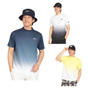 キャロウェイ ゴルフウェア 半袖シャツ メンズ 裏クールグラデーション半袖モックシャツ C24134127 Callawayの商品画像
