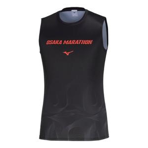 ミズノ ランニングウェア Tシャツ ノースリーブ メンズ 大阪マラソン2024記念 J2MABY5209 MIZUNO｜himaraya