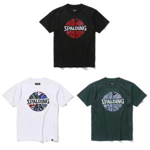 スポルディング SPALDING バスケットボールウェア 半袖シャツ ジュニア Tシャツ ネオン トロピカル ボール プリント SJT24052｜himaraya