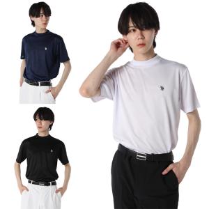 ユーエスポロアッスン U.S. POLO ASSN. ゴルフウェア 半袖シャツ メンズ カモジャガードモックネック半袖シャツ PLM41212HYの商品画像
