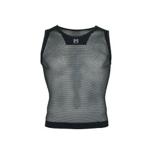 MILLET メッシュランニングベスト ブラック MILLET（ミレー） ドライナミック メッシュ ノースリーブ クルー