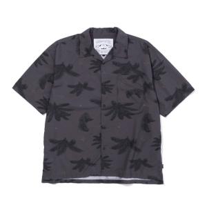 ポーラー POLER 半袖シャツ メンズ SHIRRING NYLON SHIRT 241MCV0034｜himaraya