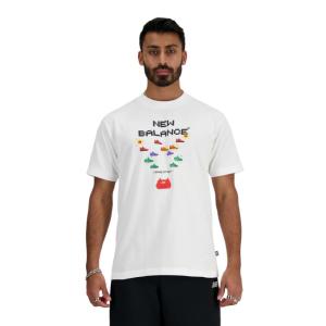 ニューバランス バスケットボールウェア 半袖シャツ メンズ Hoops Gamer PackグラフィックショートスリーブTシャツ MT41602 new balance｜himaraya