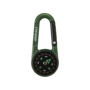 グラミチ Gramicci カラビナコンパス CARABINER COMPASS G4SA-144 OLIVE｜himaraya