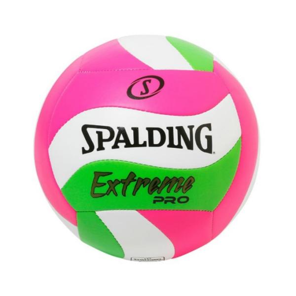 スポルディング SPALDING バレーボール エクストリームプロ ウェーブ ピンク グリーン 5号...