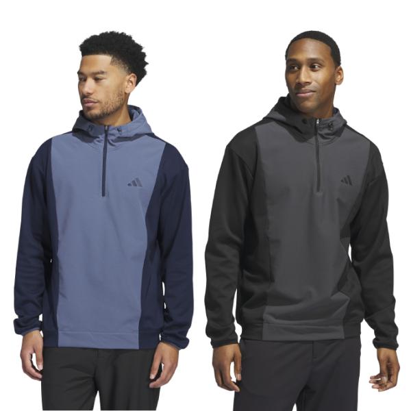 アディダス ゴルフウェア スウェット メンズ COLD.RDY ハーフジップフーディージャケット J...