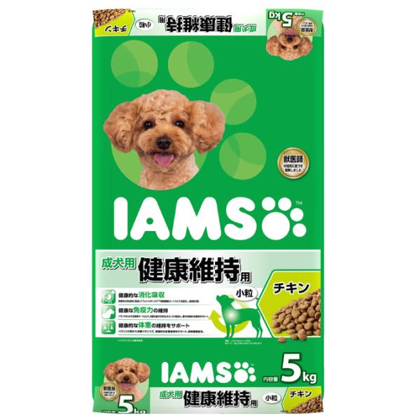☆アイムス IAMS 犬用 成犬用 健康維持用 チキン 小粒 5kg 1110195 【返品不可】【...
