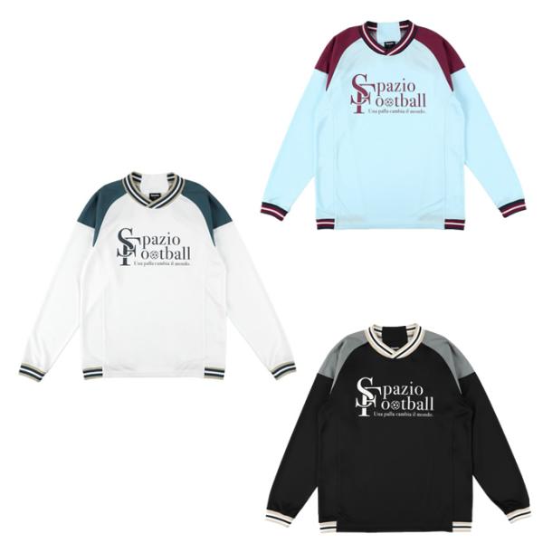 スパッツィオ SPAZIO サッカーウェア 長袖シャツ ジュニア ラインリブプラシャツ Jr GE-...