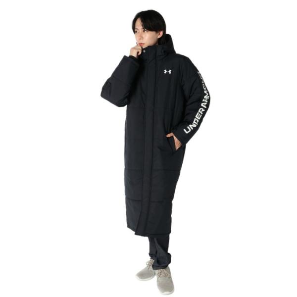 アンダーアーマー ベンチコート 中綿 メンズ UAロゴ ロングコート 1388242-001 UND...