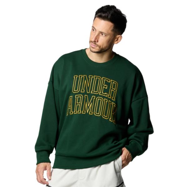 アンダーアーマー スウェットトレーナー メンズ UAアイコン ヘビーウェイト テリー オーバーサイズ...