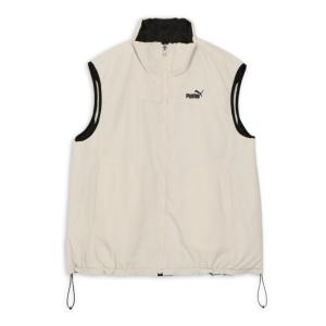 超美品　プーマゴルフ　セットアップ　中綿ベスト　スカート　リバーシブル　ホワイト PUMA（プーマ） ベスト レディース CRHRTG リバーシブル中綿ベスト