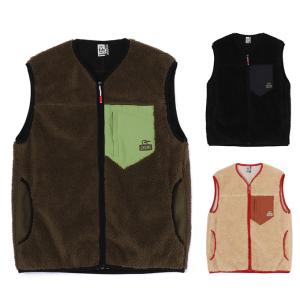 CHUMS（チャムス） メンズ アウトドア フリースベスト ボンディング