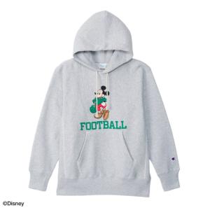 【値下げ】Champion ミッキーマウス パーカー　メンズMサイズ Champion（チャンピオン） スウェットパーカー 裏起毛 メンズ リバース