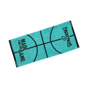 スポルディング SPALDING スポーツタオル ジャカード タオル ボールモチーフ ターコイズ SAT211290｜ヒマラヤ Yahoo!店