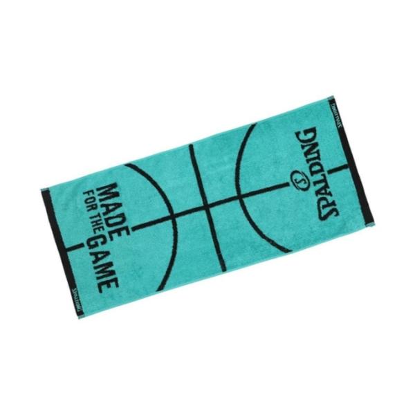 スポルディング SPALDING スポーツタオル ジャカード タオル ボールモチーフ ターコイズ S...
