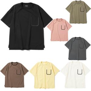 セトアウト SETOUT Tシャツ 半袖 メンズ レディース ナチュラルテック 胸ポケSS T ブラック カーキ チャコール ブラウン アイボリー SO171136D12
