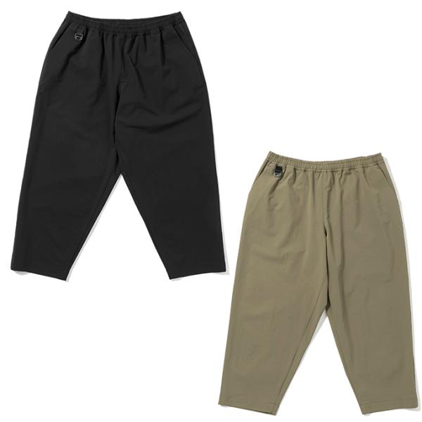 セトアウト SETOUT ロングパンツ メンズ レディース ナチュラルテック ワイドPT D ブラッ...