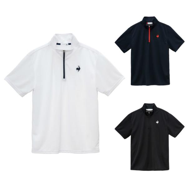 ルコックスポルティフ le coq sportif ポロシャツ 半袖 メンズ エコペットハーフジップ...