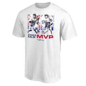 エムエルビー MLB 野球ウェア 半袖Tシャツ アーロン・J 大谷 MVP コラボ T ML01-24FW-0078