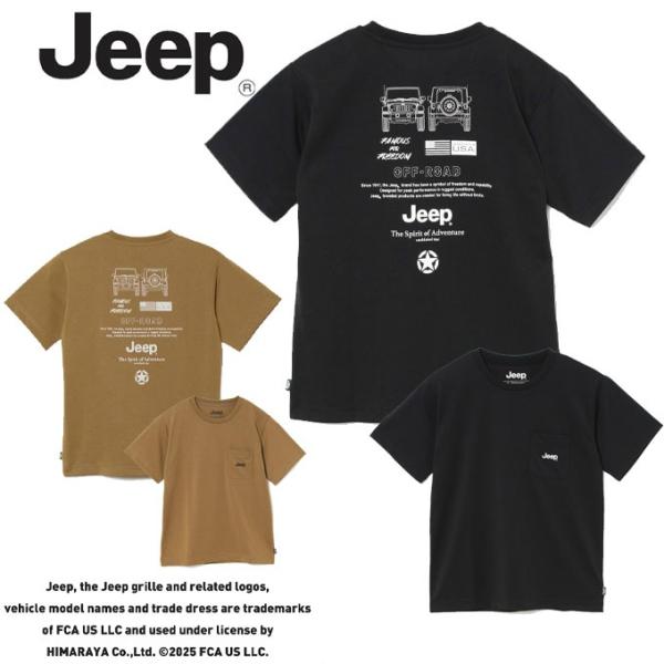 ジープ Jeep Tシャツ 半袖 ブラック ホワイト ベージュジュニア BP ARTWORK 半袖 ...