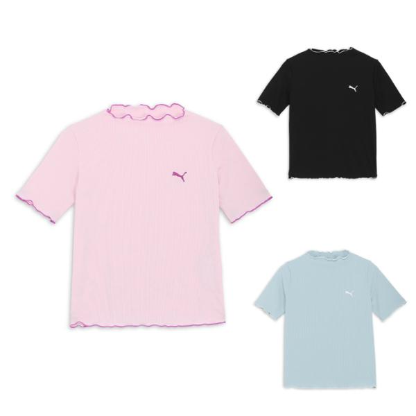 プーマ Ｔシャツ 半袖 レディース ウィメンズ サマー リブ 半袖 Tシャツ 686932 PUMA
