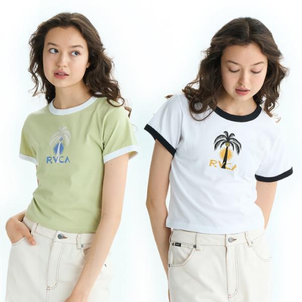 ルーカ RVCA Tシャツ 半袖 レディース PALM TREE S/S T BF04C205