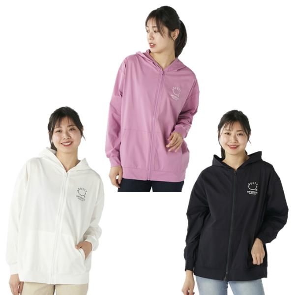 ラスティ RUSTY ラッシュガード 長袖 レディース ペアテックス 水陸両用 バックニコちゃんプリ...