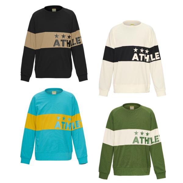 アスレタ ATHLETA サッカーウェア プラクティスシャツ 長袖 メンズ パネル切替えクルーシャツ...