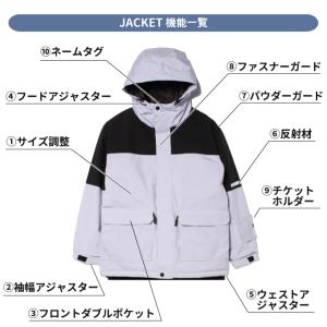 スノーウェア 上下セット キッズ 子供 サイズ...の詳細画像2