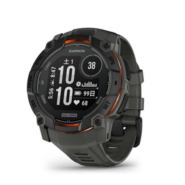ガーミン GARMIN ランニング 腕時計 GPS付 Instinct 3 Dual Power タ...