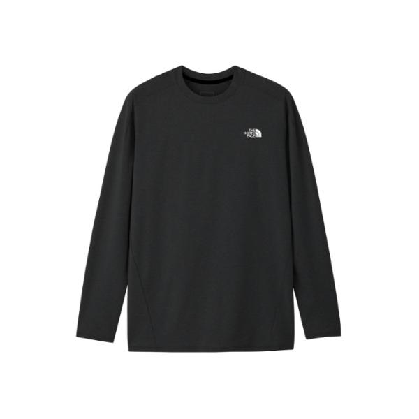 ザ・ノース・フェイス Tシャツ 長袖 メンズ ロングスリーブフラッシュドライアクションクルー 黒 く...