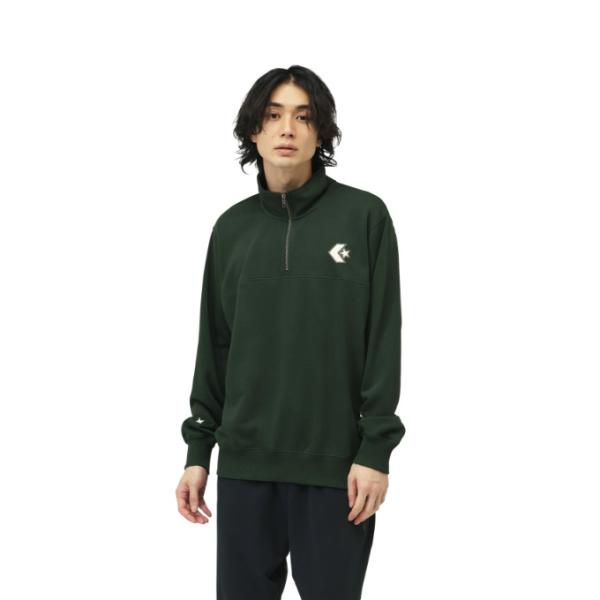 コンバース CONVERSE スウェットトレーナー メンズ シェニール 裏毛ハーフジップスウェット ...