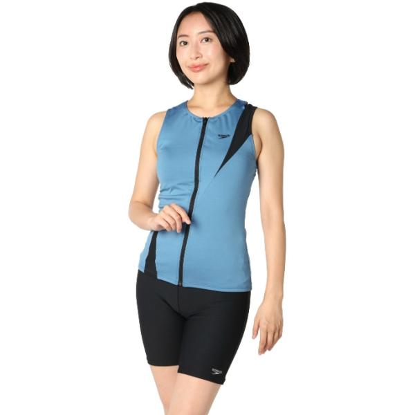 スピード(Speedo) フィットネス水着 セパレート レディース Diagona Zip Pro ...