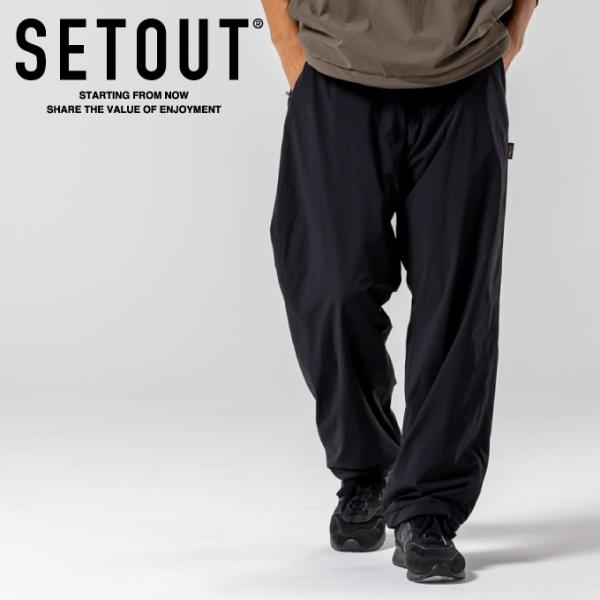 セトアウト(SETOUT) ロングパンツ メンズ デュラブルウォーム ワイドPT SO171137E...