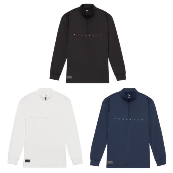 プーマ(PUMA) ゴルフウェア 長袖シャツ メンズ PB ハーフジップ 長袖 ハイネック シャツ ...
