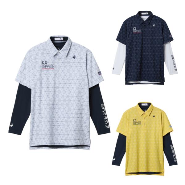 ルコックスポルティフ le coq sportif ゴルフウェア シャツセット メンズ インナー付半...