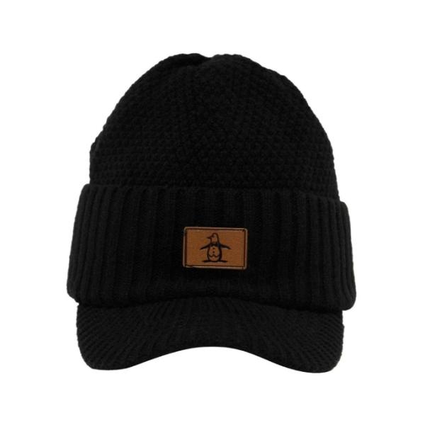 マンシング(Munsingwear) ゴルフ ニット帽 メンズ ウール混 つば付きニットキャップ M...