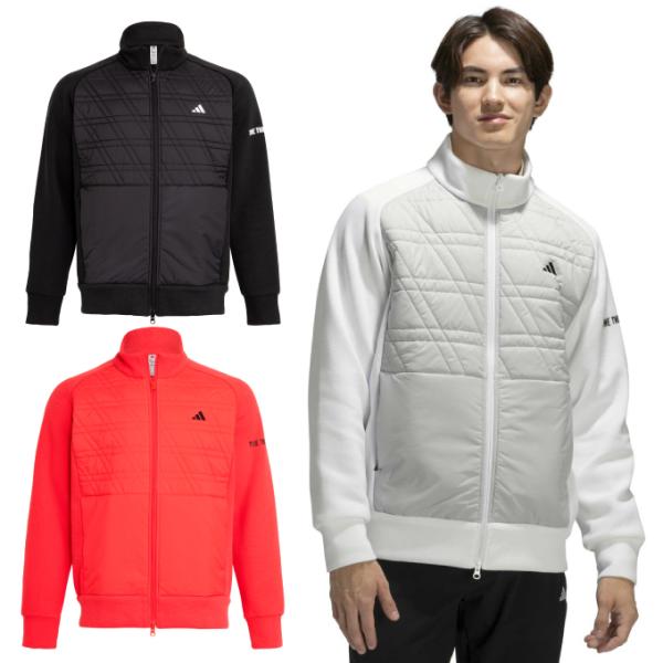 アディダス(adidas) ゴルフウェア ブルゾン メンズ ファブリックミックスジャケット OFG5...