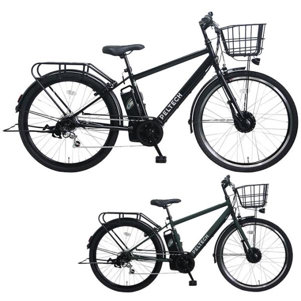 【8月下旬発送】 ペルテック 電動自転車 1年保証付き 電動アシストクロスeバイク 27.5 TDA...