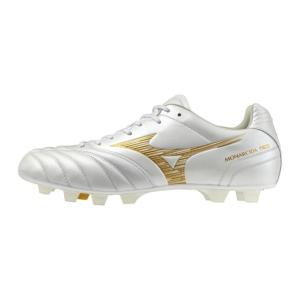 ミズノ(MIZUNO) サッカースパイク メンズ レディース モナルシーダ モナルシーダネオ3 ELITE WIDE P1GA262150 ホワイト×ゴールド 天然芝 人工芝