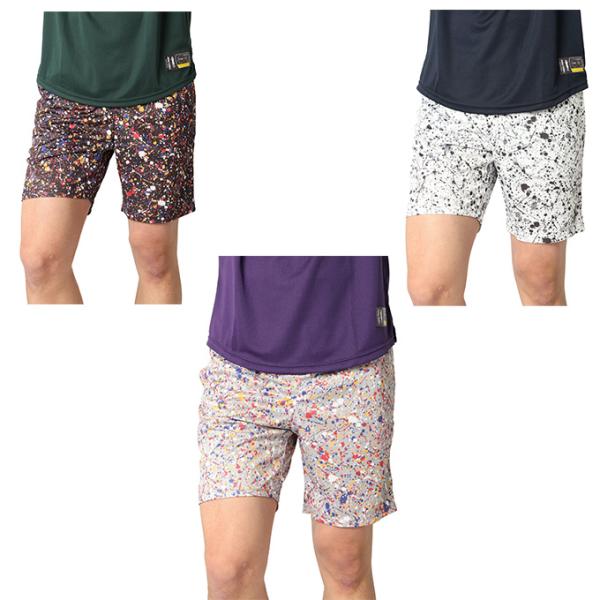 スリーポイント(ThreePoint) バスケットボール ハーフパンツ メンズ スプラッシュペイント...