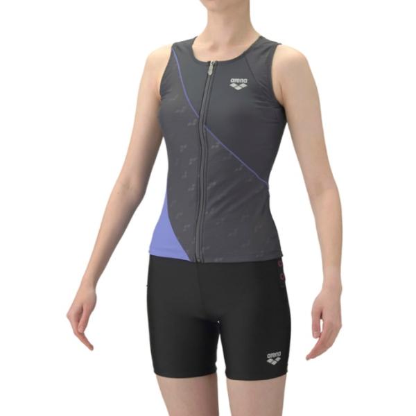 アリーナ(arena) トレーニング水着 レディース フィットネスセパレート カバーバック ミドルレ...