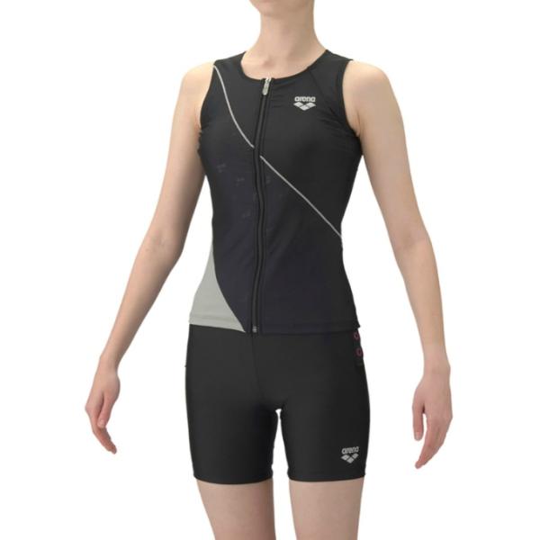 アリーナ(arena) トレーニング水着 レディース フィットネスセパレート カバーバック ミドルレ...