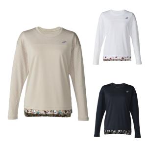 バボラ Babolat テニスウェア バドミントンウェア Tシャツ 長袖 レディース PLAY L/Sシャツ ルーズFIT BWP6523 【国内正規品】