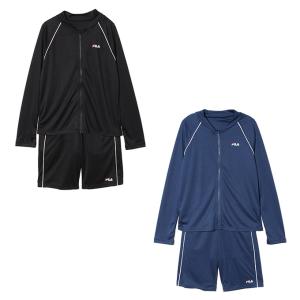 フィラ(FILA) スクール水着 セパレーツ 女の子 ジュニア 長袖フルジップ水着 125-690